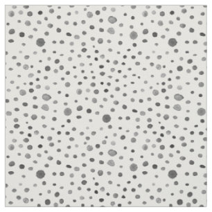 Coal Confetti Watercolor Dots Fabric