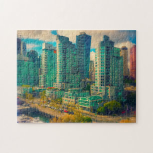 Coal Harbour Vancouver. Jigsaw Puzzle