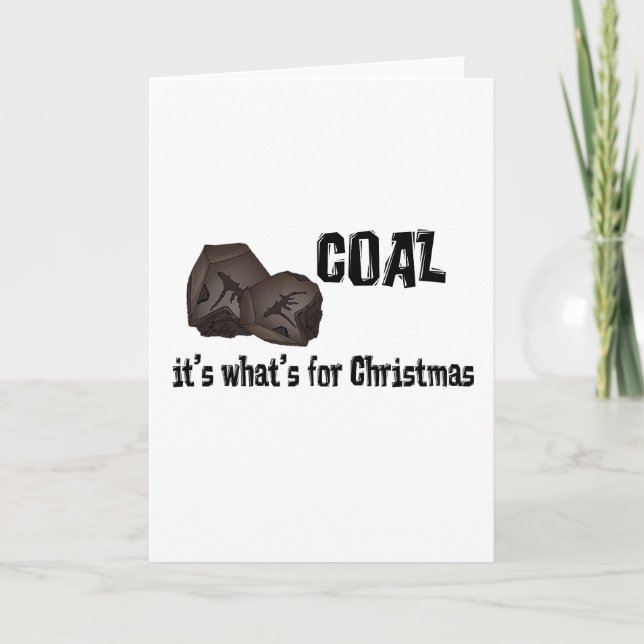 Coal Holiday Card (Front)