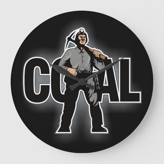 COAL LARGE CLOCK (Front)