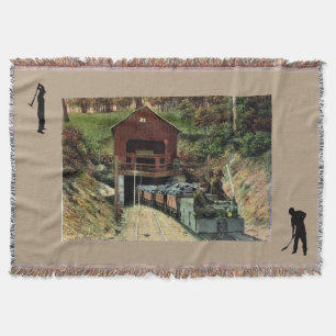 Coal Mine Throw Blanket