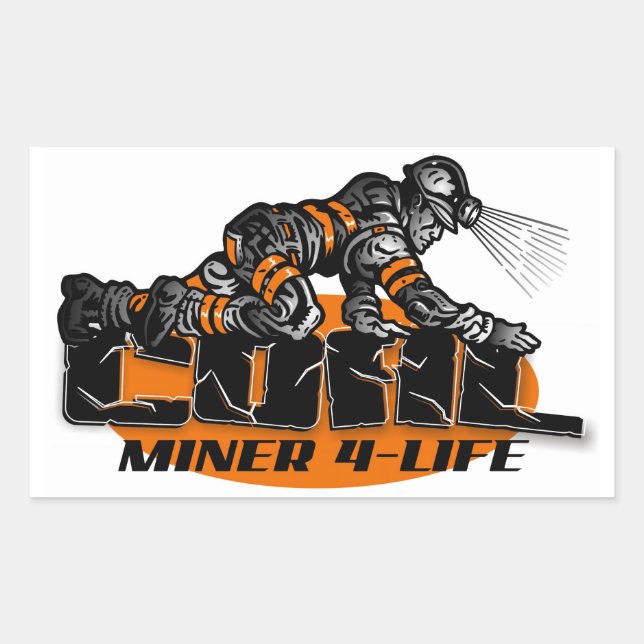 COAL MINER 4-LIFE STICKER (Front)