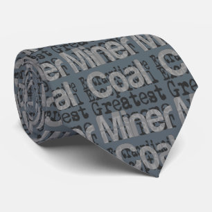 Coal Miner Extraordinaire Tie