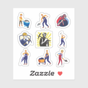 Coal Miner Stickers