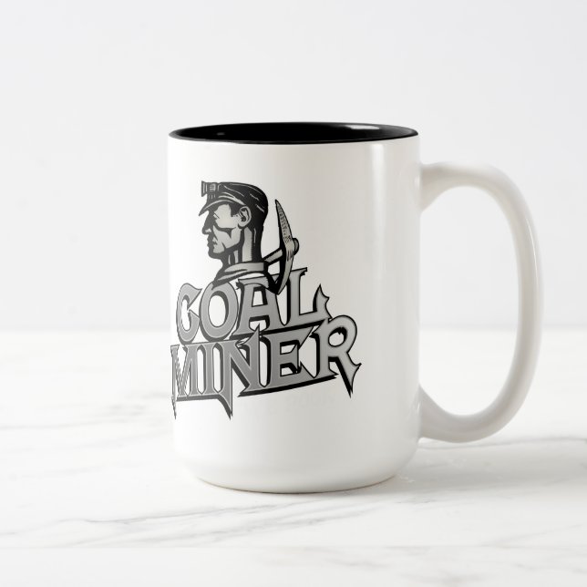 COAL MINER Two-Tone COFFEE MUG (Right)