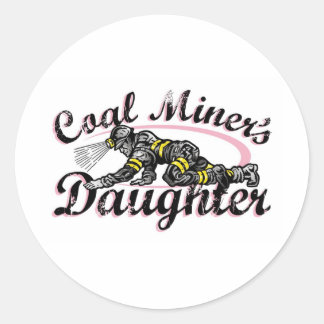 coal miner's daughter classic round sticker