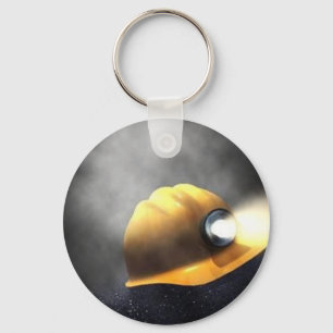coal miners hat keychain
