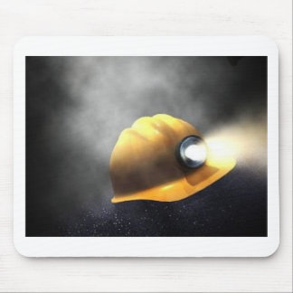 coal miners hat mouse pad