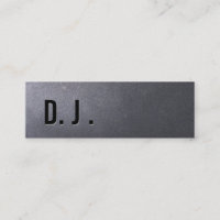 Coal noir DJ Mini Carte de visite