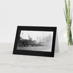 Coal Wagons in Chicago, IL 1909 Card
