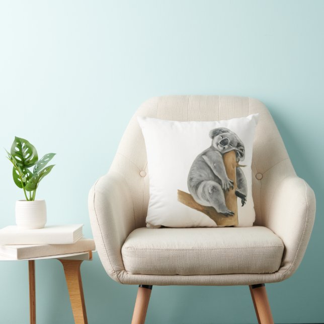 Coala soup throw pillow (Chair)