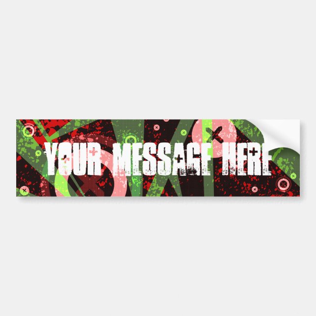 COAlitionz. Customizable Message. Bumper Sticker (Front)