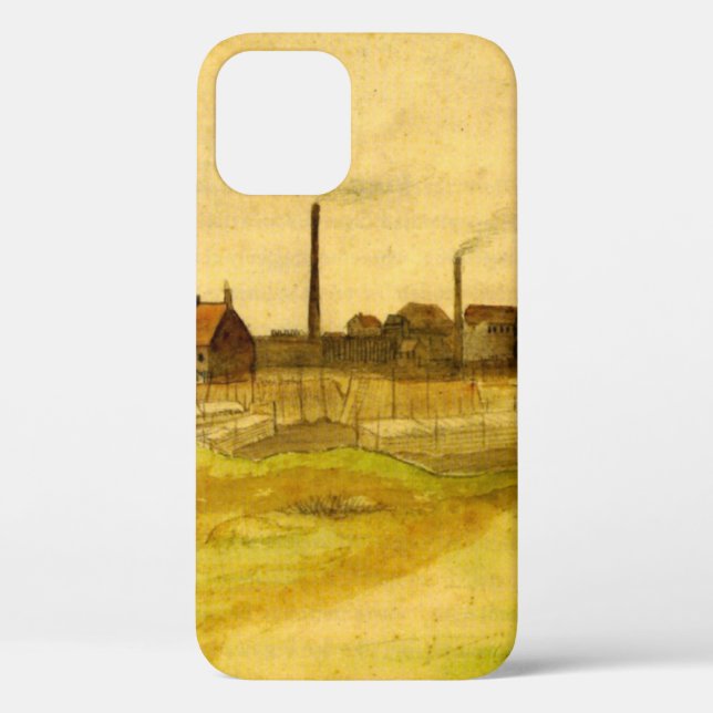 Coalmine in the Borinage by Vincent van Gogh Case-Mate iPhone Case (Back)
