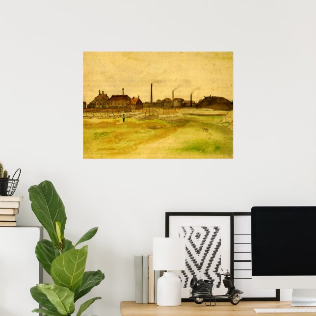 Coalmine in the Borinage by Vincent van Gogh Poster (Home Office)