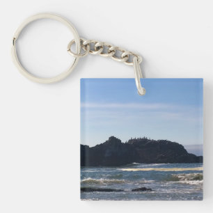 Coast at Seal Rock, Oregon Keychain