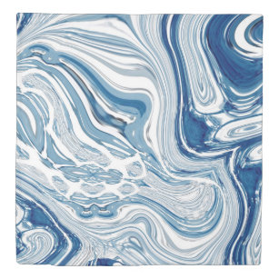 coast beach nautical waves watercolor blue swirls duvet cover