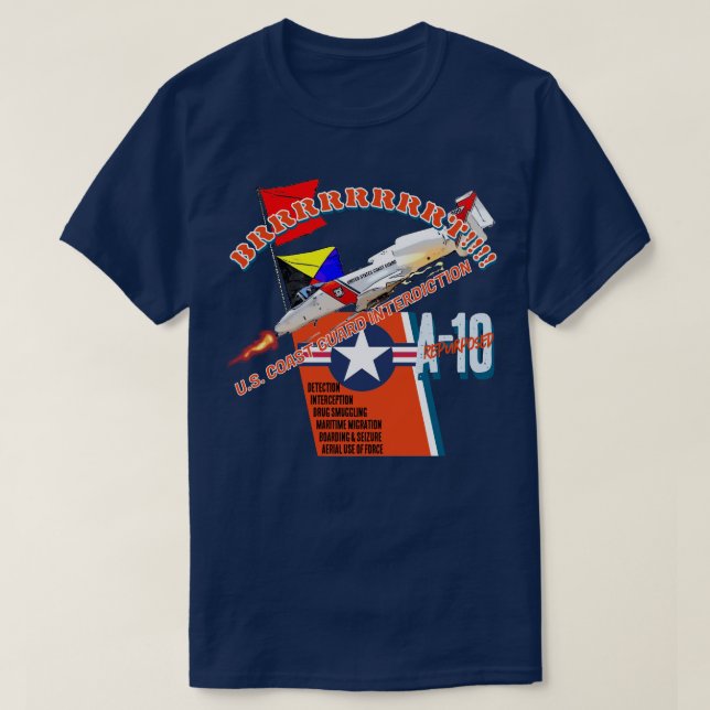 COAST GUARD A-10  T-Shirt (Design Front)