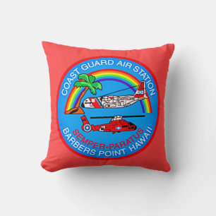 Coast Guard Air Station Barbers Point Hawaii Throw Pillow