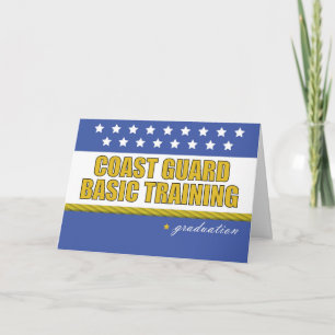 Coast Guard Basic Training Graduation Congrats Card