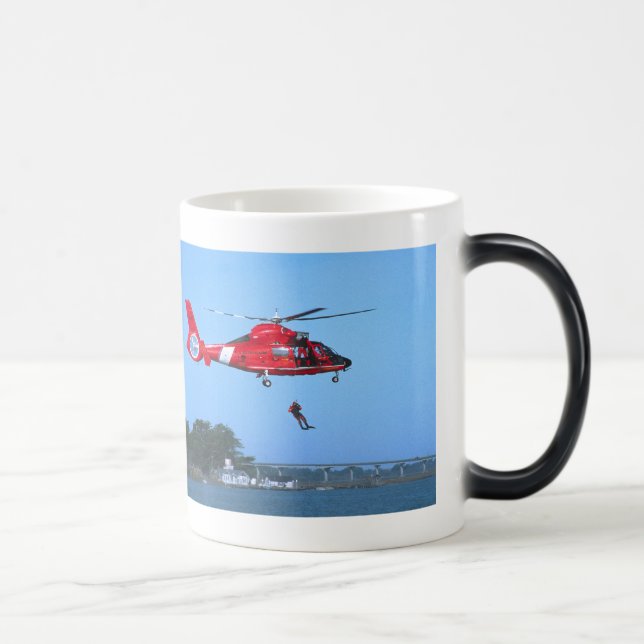 Coast Guard Chopper Magic Mug (Right)