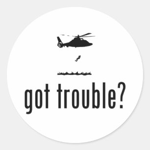 Coast Guard Classic Round Sticker