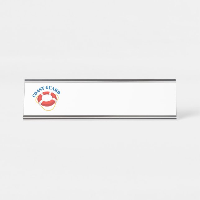 Coast Guard Desk Name Plate (Front)