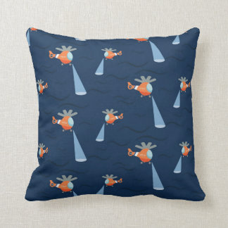 Coast Guard Helicopter Night & Day Pillow