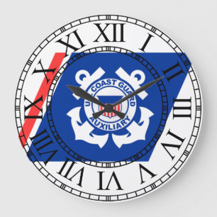 Coast Guard Logo Large Clock