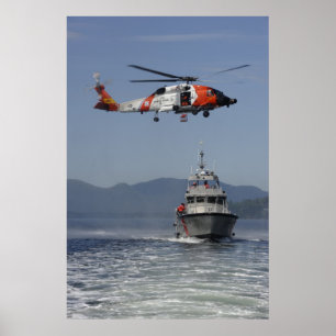 Coast Guard MH-60 Jayhawk Helicopter Poster