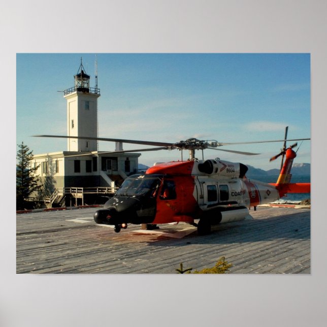 Coast Guard MH-60 Jayhawk Helicopter Poster (Front)
