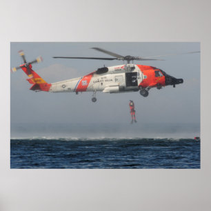 Coast Guard MH-60 Jayhawk Helicopter Poster