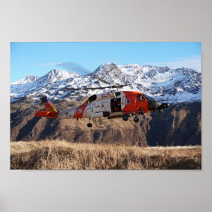 Coast Guard MH-60 Jayhawk Helicopter Poster