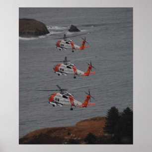 Coast Guard MH-60 Jayhawk Helicopters Poster