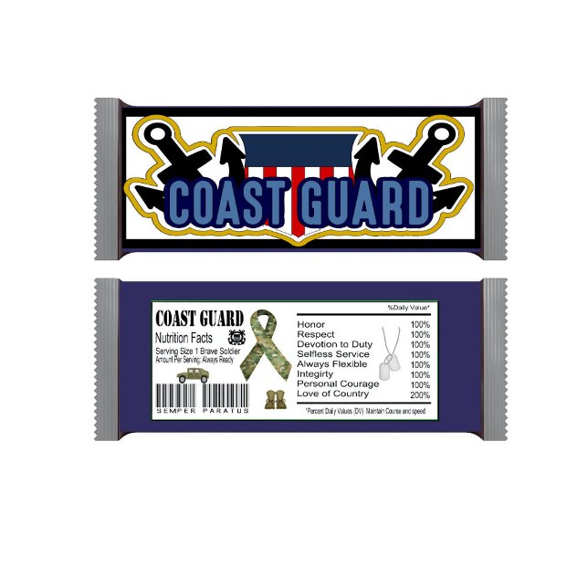 Coast Guard Military Celebration Candy Bar Wrapper Notepad (Creator Uploaded)