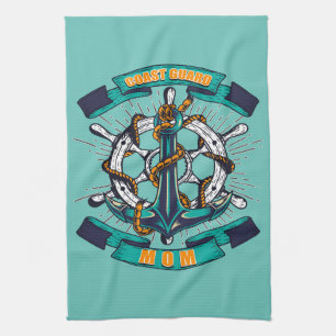 Coast Guard Mom Kitchen Towel