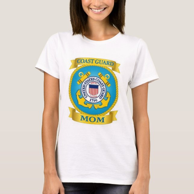 Coast Guard MOM My Son Is A Coastie T-Shirt (Front)