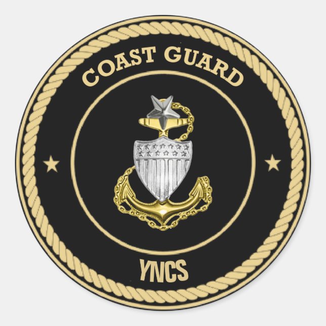 Coast Guard Senior Chief Custom Sticker (Front)