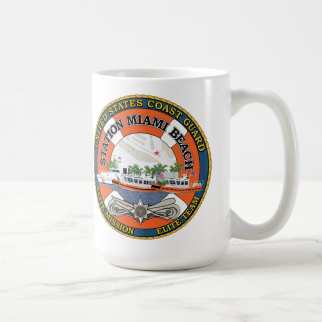 Coast Guard Station Miami Beach Coffee Mug (Right)