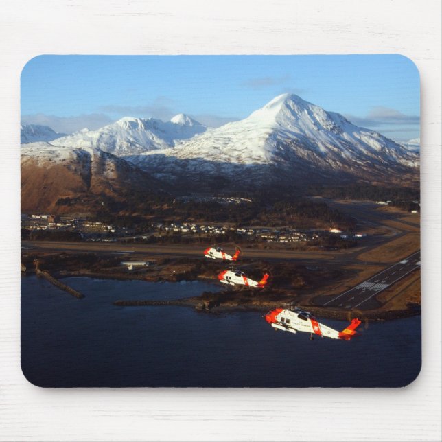 Coast Guard Sunrise in Kodiak, AK Mouse Pad (Front)