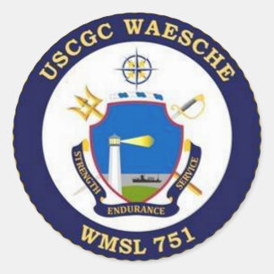 Coast Guard Waesche WMSL-751 Sticker