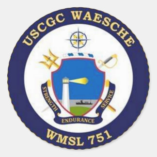 Coast Guard Waesche WMSL-751 Sticker