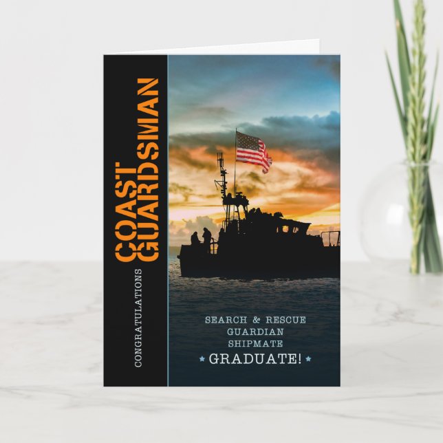 Coast Guardsman Basic Training Graduate Card (Front)