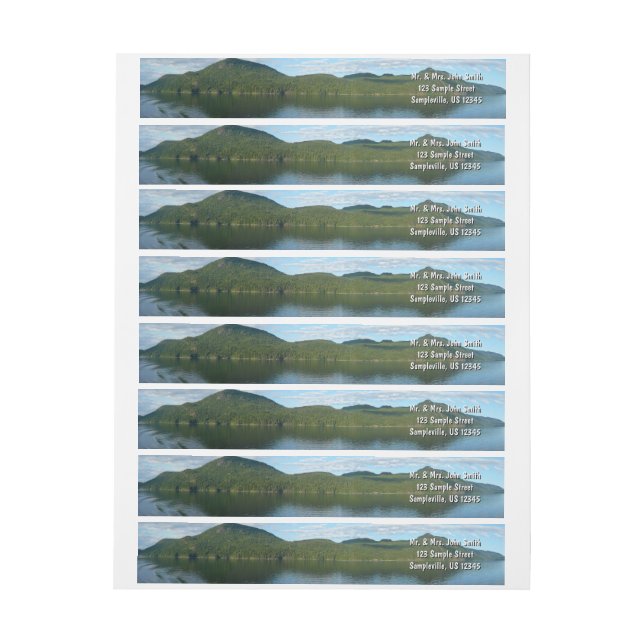 Coast of British Columbia in Scenic Canada Wrap Around Label (Sheet)