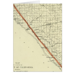 Coast of California showing San Andreas Rift