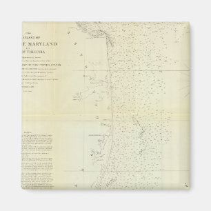 Coast of Delaware, Maryland, pt of Virginia Magnet