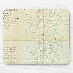 Coast of Delaware, Maryland, pt of Virginia Mouse Pad
