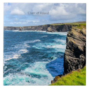 Coast of Ireland, photograph, Tile
