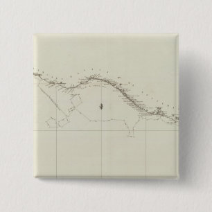 Coast of Mexico 2 Inch Square Button