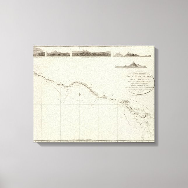 Coast of Mexico Canvas Print (Front)