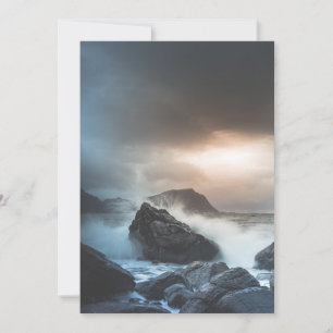 Coast of Norway Seascape Photograph Card